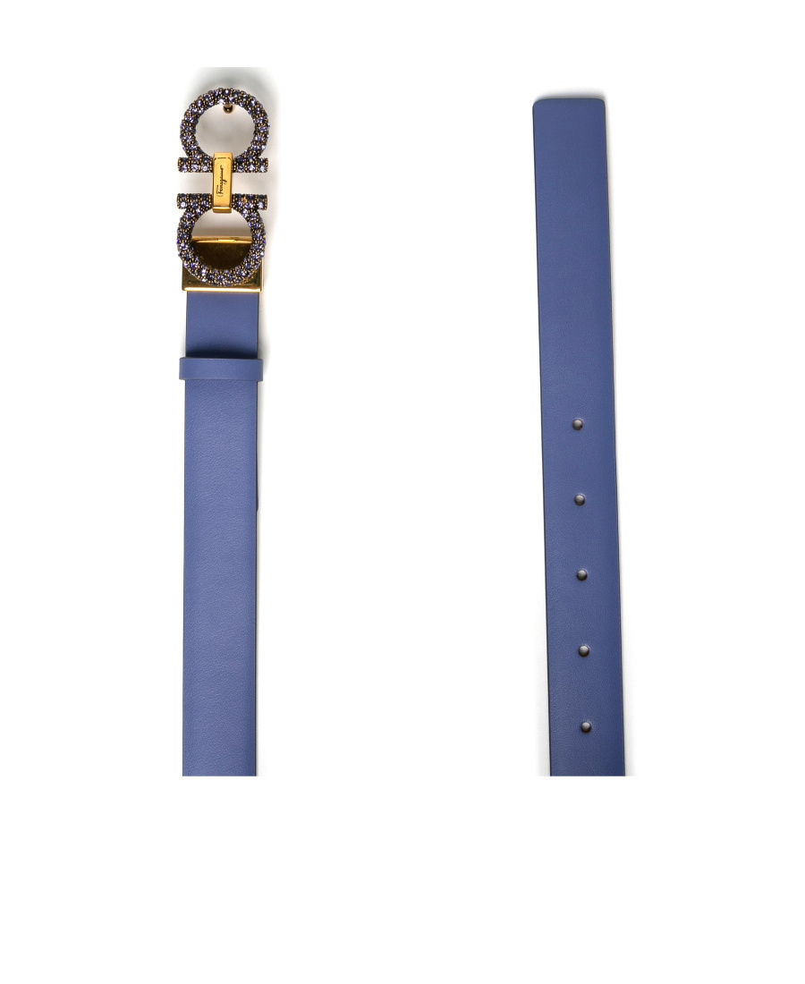 Ferragamo Gancini-buckle Leather Belt In Multicolor