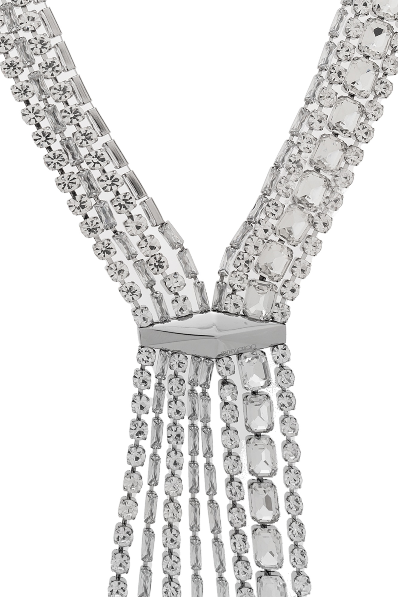 Jimmy Choo Zandra Necklace In Gray