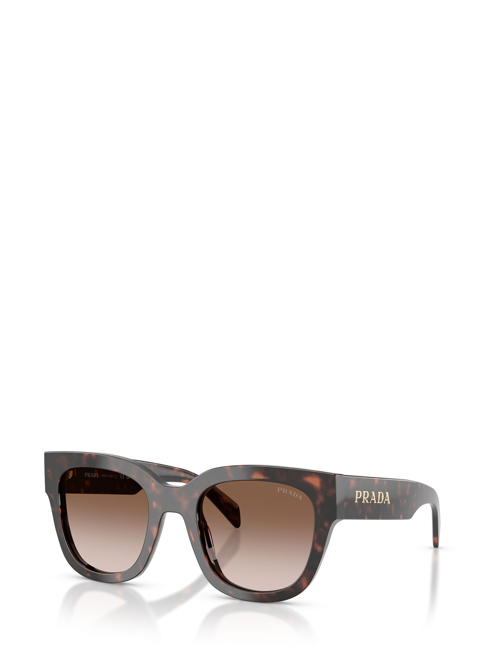 Prada Tortoiseshell Butterfly-frame Sunglasses In Brown