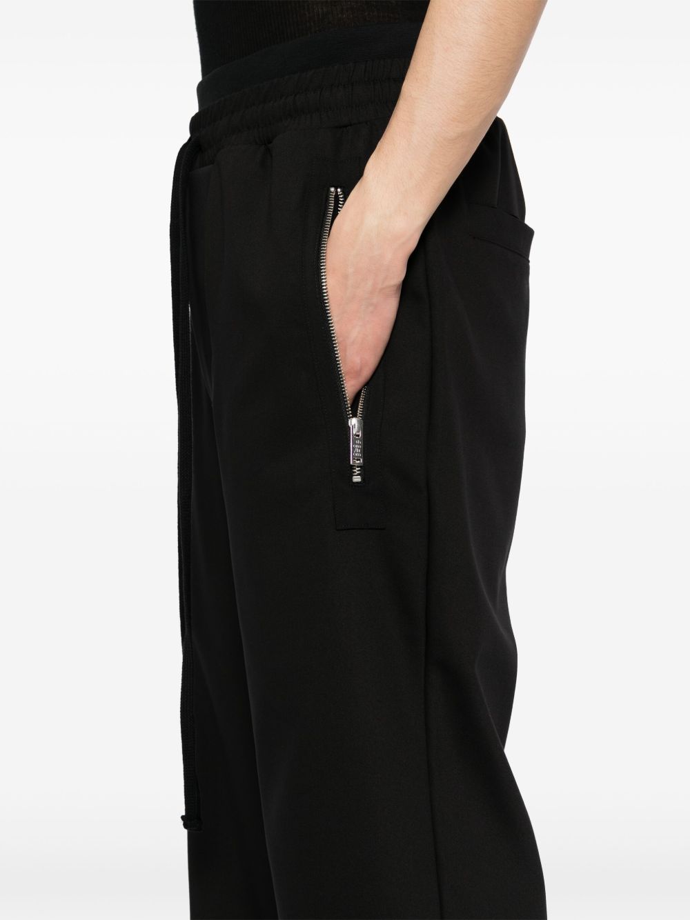 Thom Krom Relaxed Fit Black Cotton Trousers In Black