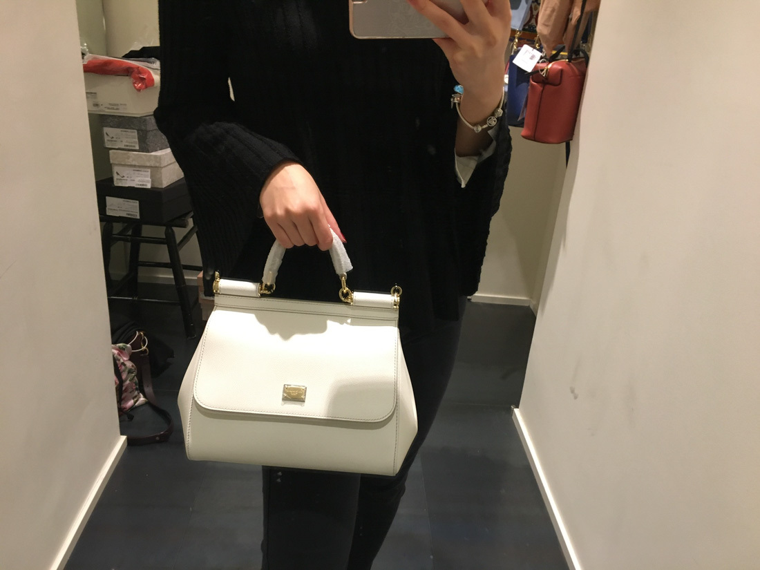 Dolce & Gabbana Sicily Tote Bag In White