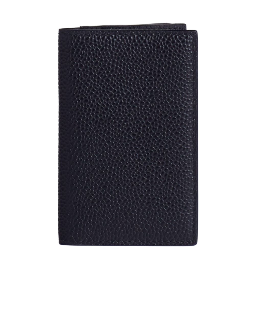 Thom Browne Logo Stamp Wallet In Black