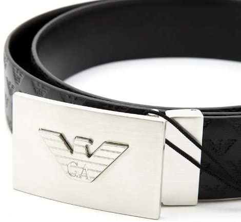 EMPORIO ARMANI LOGO-PATTERNED BELT