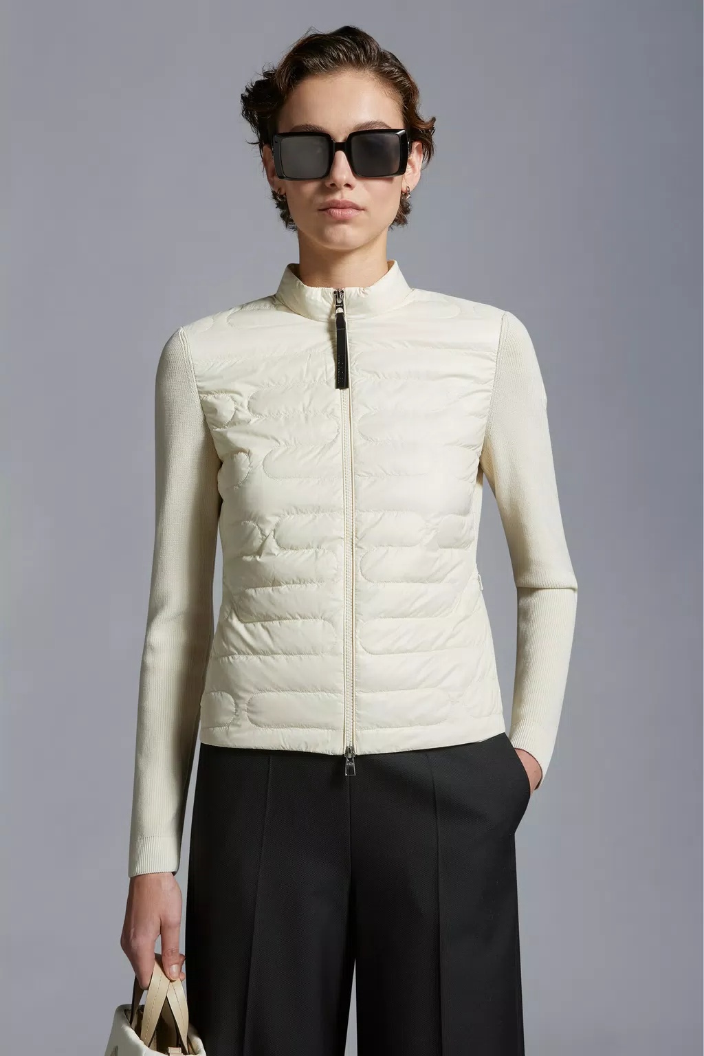 Moncler Panelled-design Jacket In White