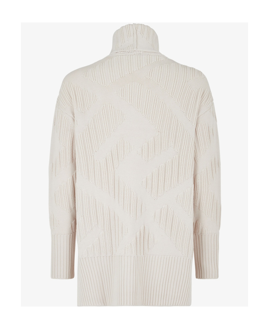 Fendi Long-sleeved Sweater In White