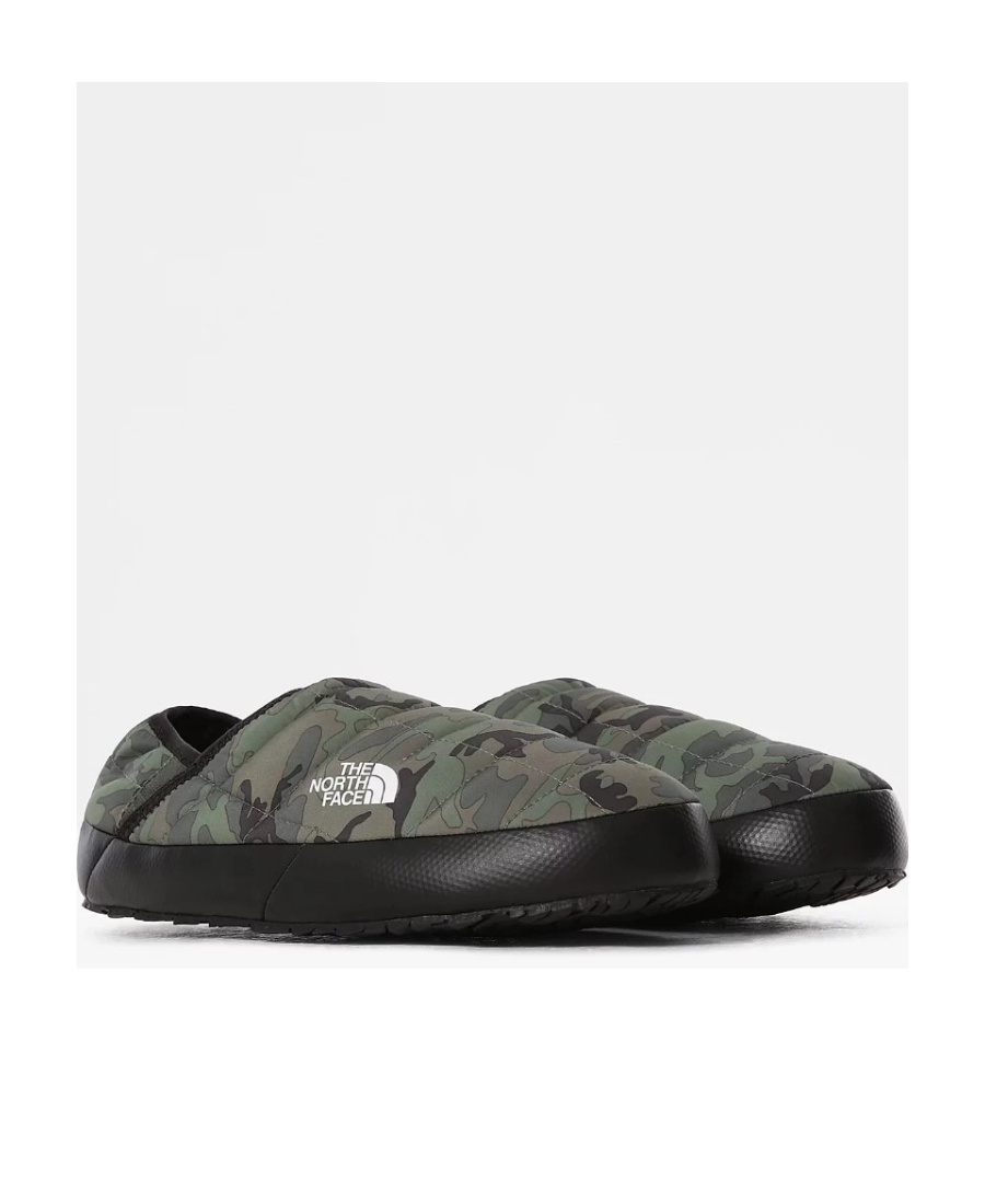 The North Face Green Thermoball Traction V Slippers In Black