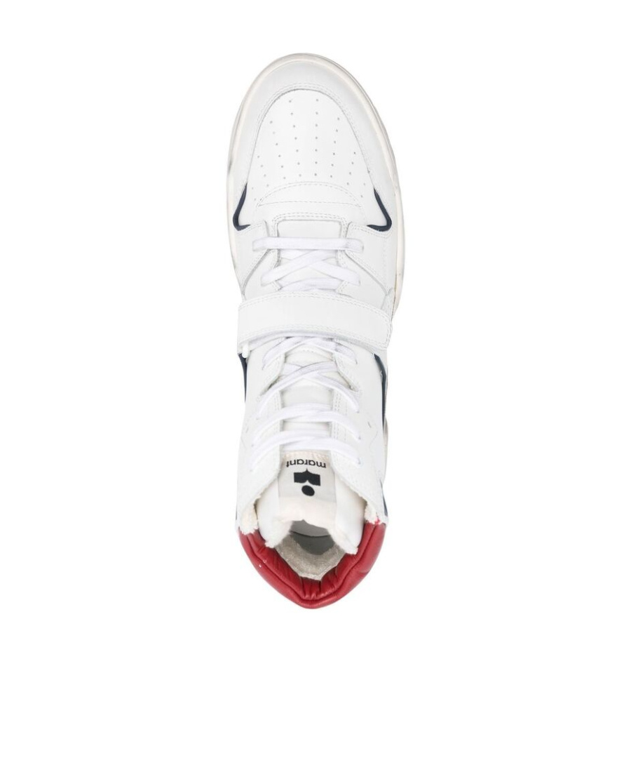 ISABEL MARANT ALSEEH HIGH LEATHER SNEAKERS