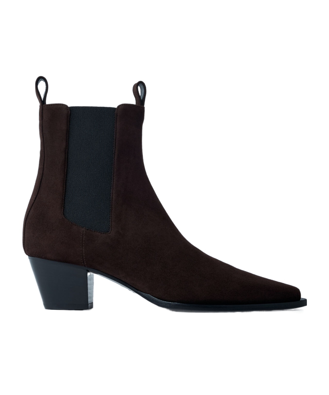 Totême Toteme The City 45 Suede Chelsea Boots In Brown