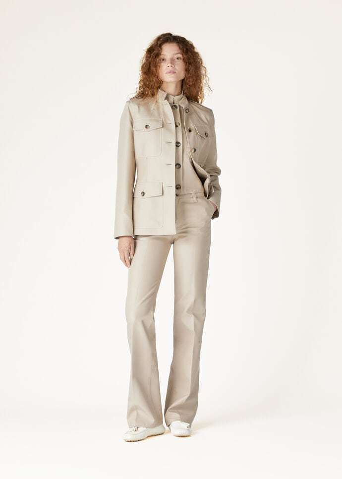 Loro Piana Thayer Straight-leg Trousers In Nude