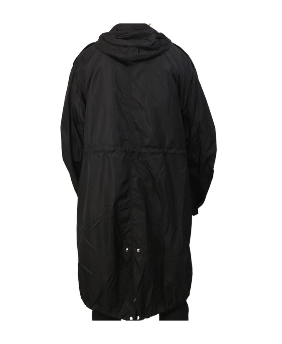 Givenchy Long Trench Coat In Black