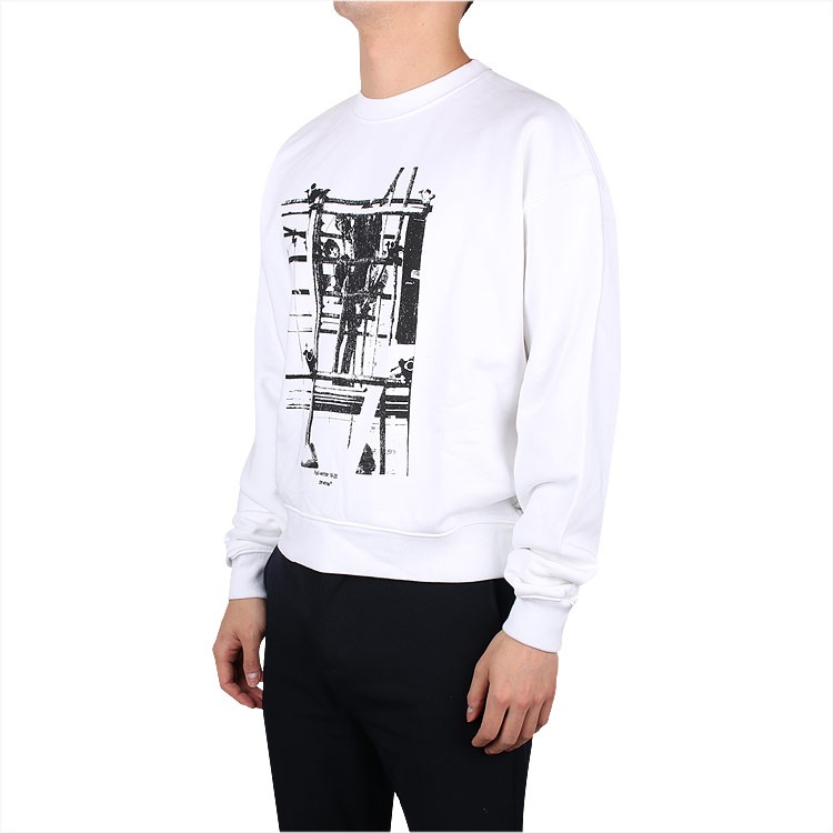 Off-white Printed Pattern Sweater In White