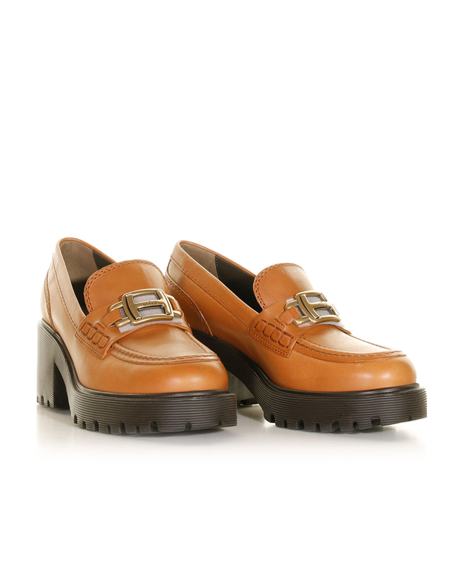 Hogan H649 65mm Leather Loafers In Black