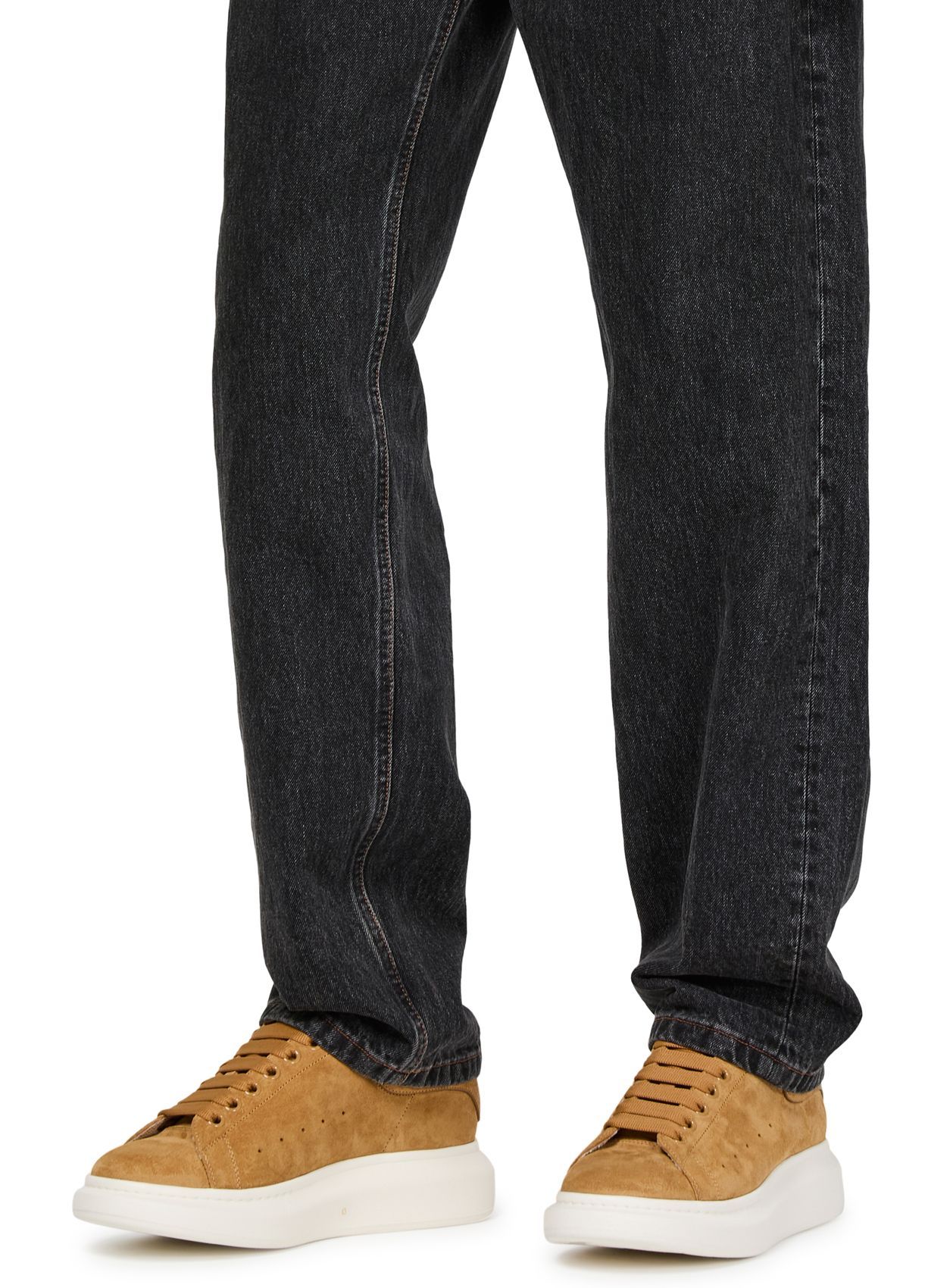 Shop Alexander Mcqueen Oversized Sneakers In Brown