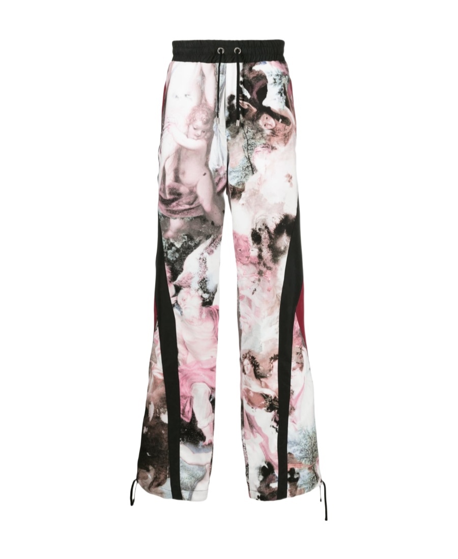 BALMAIN PASTEL-PRINT TRACK PANTS