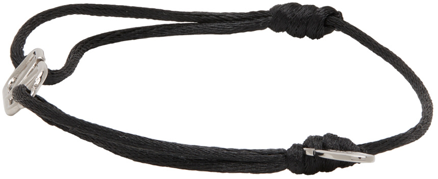 Valentino Vlogo Double-strap Bracelet In Black