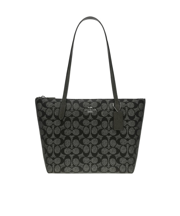 Coach Fiona's Signature Handbag In Black