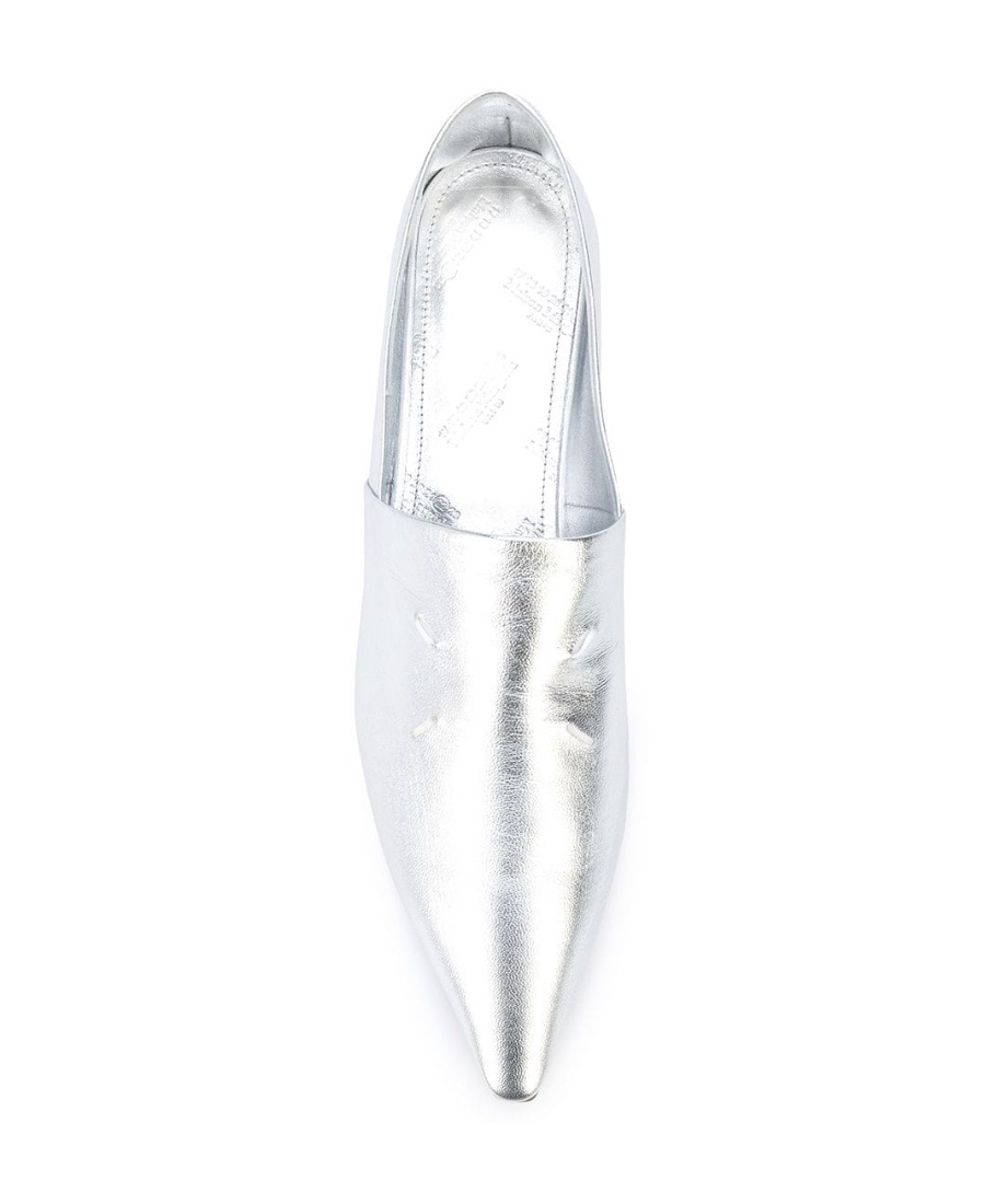 Maison Margiela Point-pointed Loafers In White