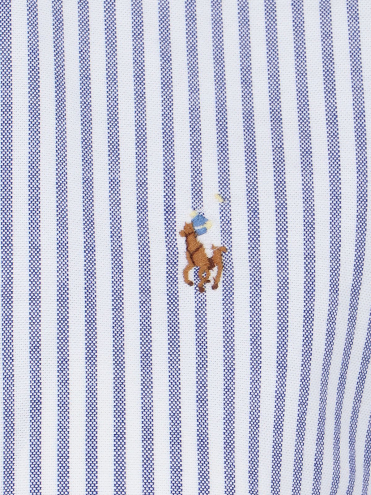 Polo Ralph Lauren Pony Embroidered Striped Shirt In Blue