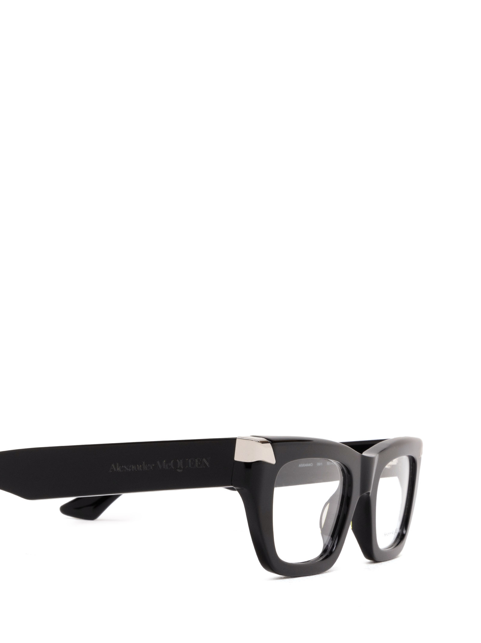 Alexander Mcqueen Rectangle-frame Glasses In Black