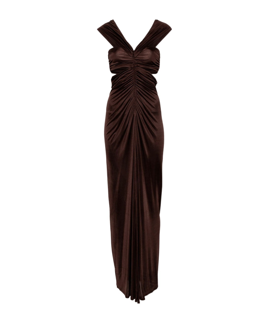 Atlein Cut-out Maxi Dress In Black