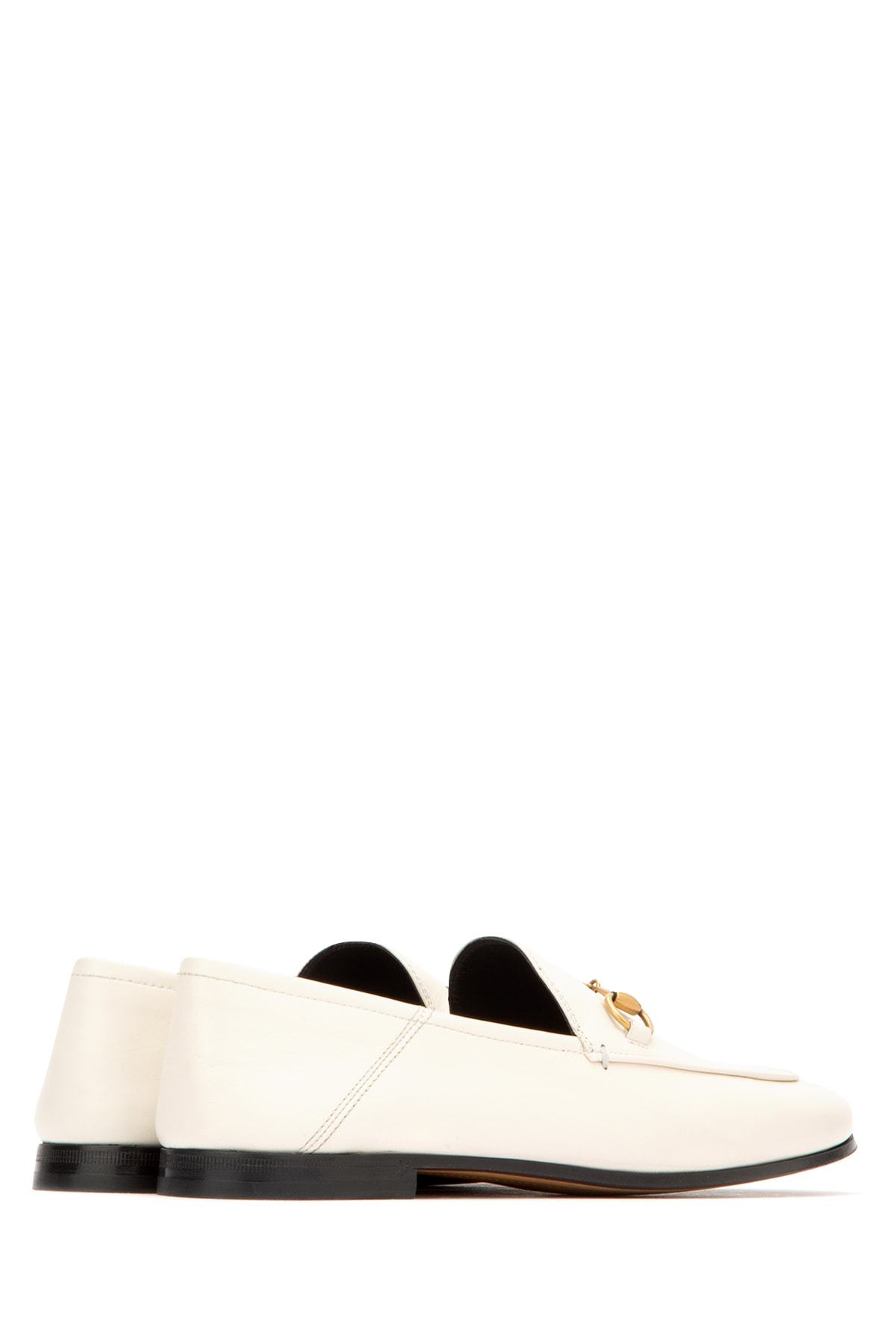 Gucci Brixton Horsebit Loafers In White