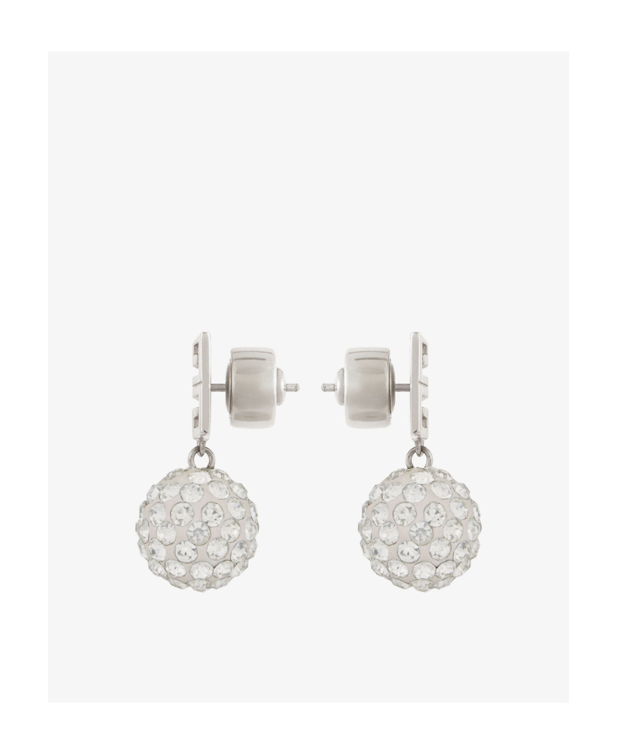 Givenchy 4g Crystal-embellished Earrings In White