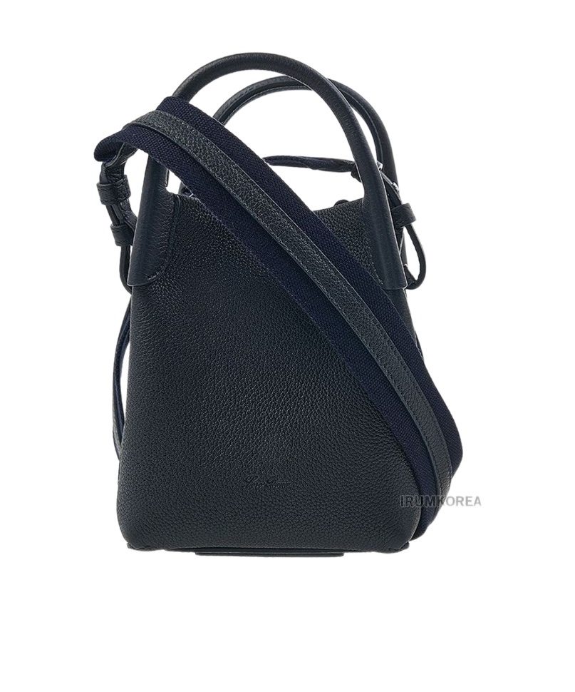 Loro Piana Micro Bale Bag In Black