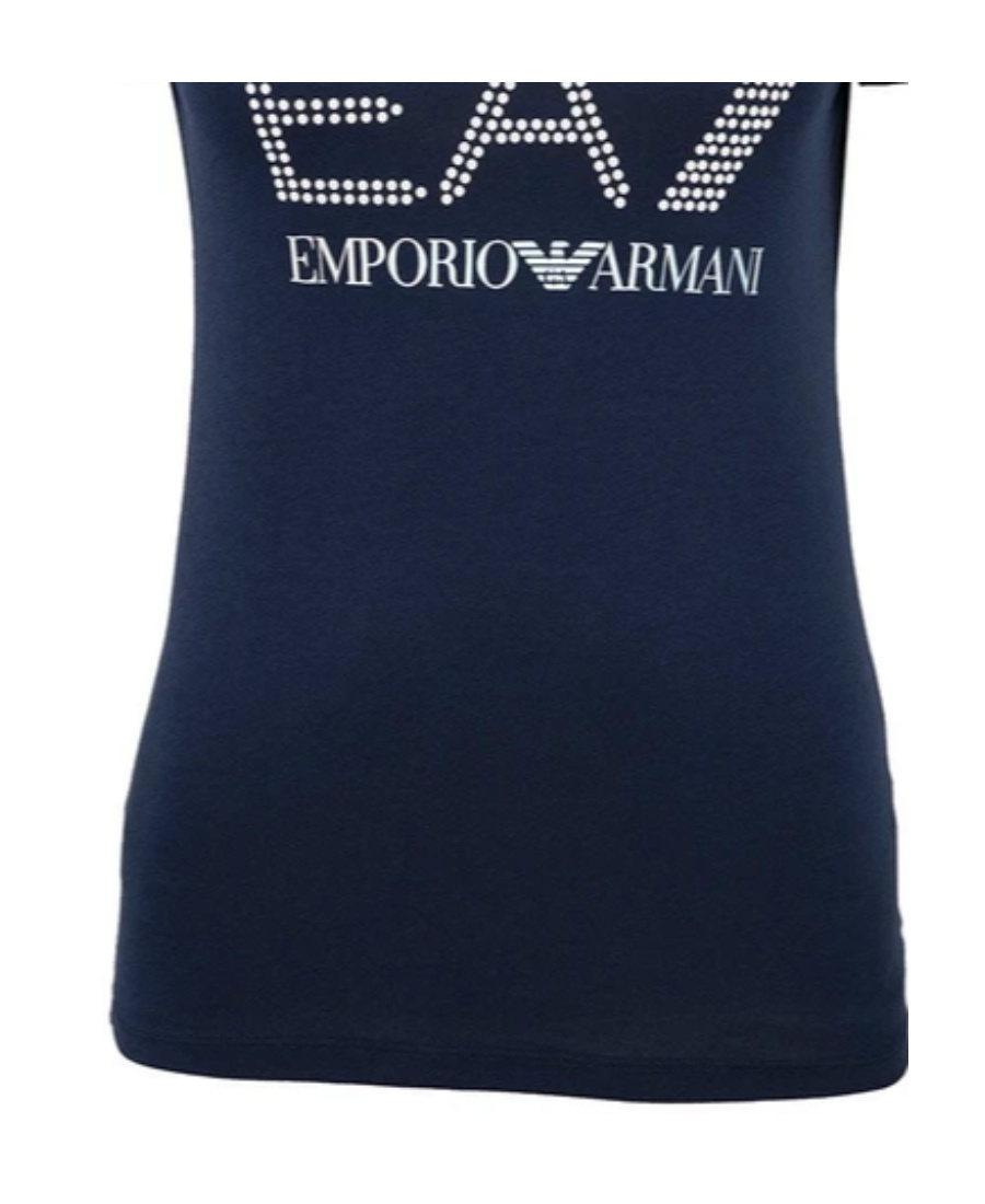 EMPORIO ARMANI NAVY BLUE LOGO T-SHIRT 