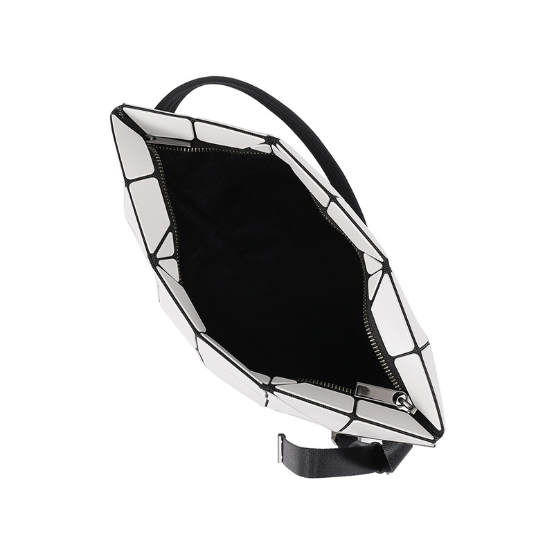 Bao Bao Issey Miyake Blocky Shoulder Bag In White