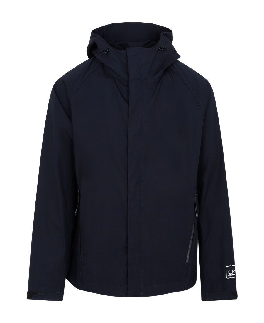 C.p. Company C.p.company Hooded Cotton Jacket In Black