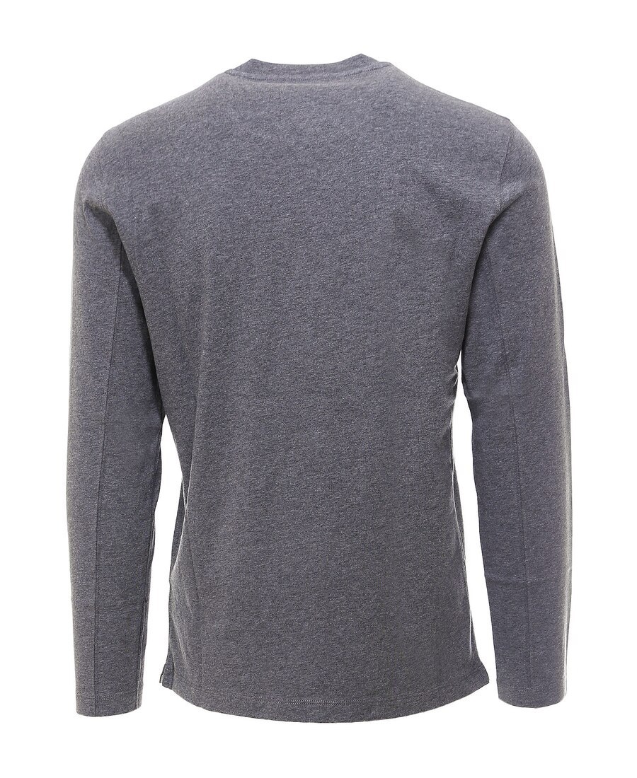 Brunello Cucinelli Long-sleeved Crew-neck T-shirt In Gray