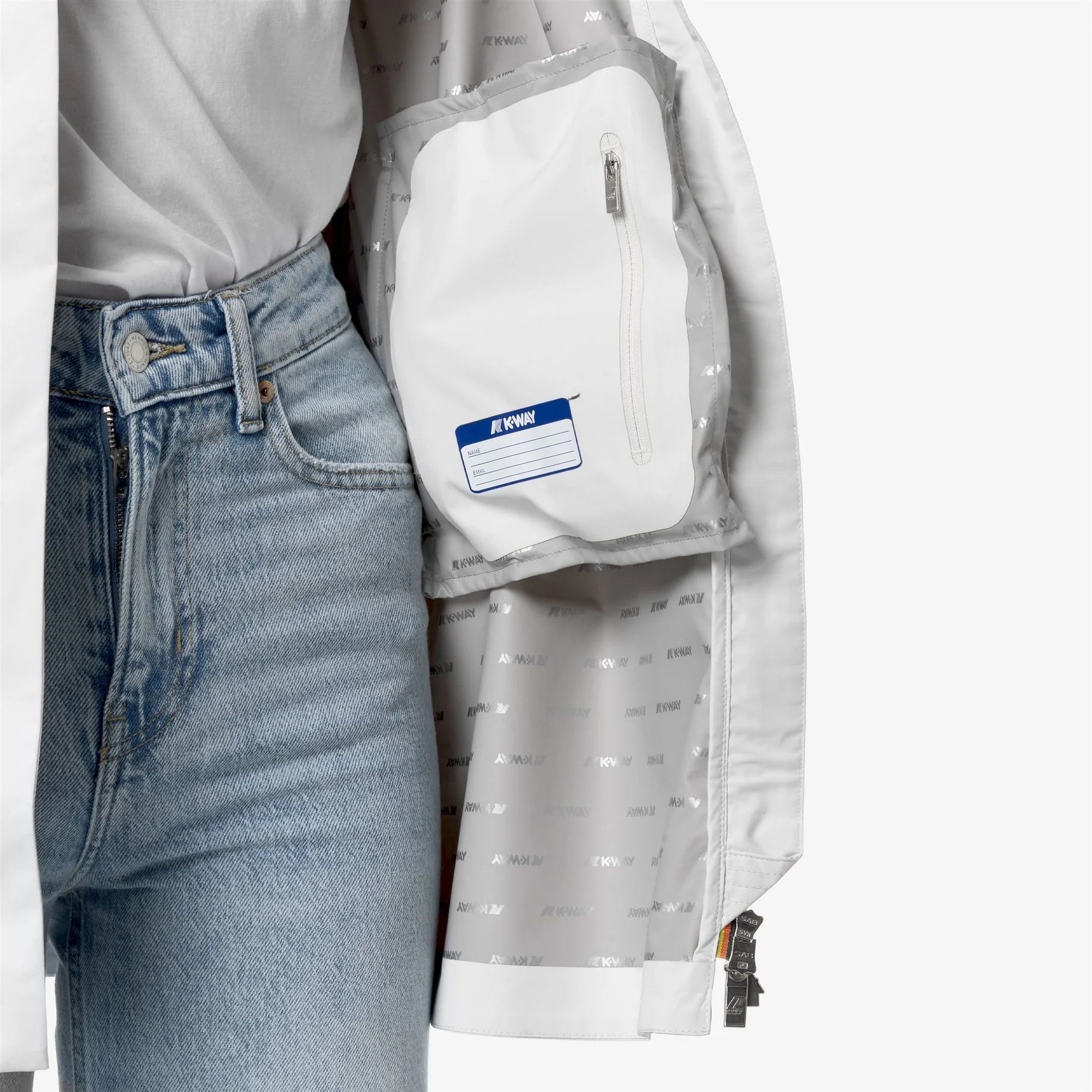 K-way Sophie Hat Casual Jacket In White