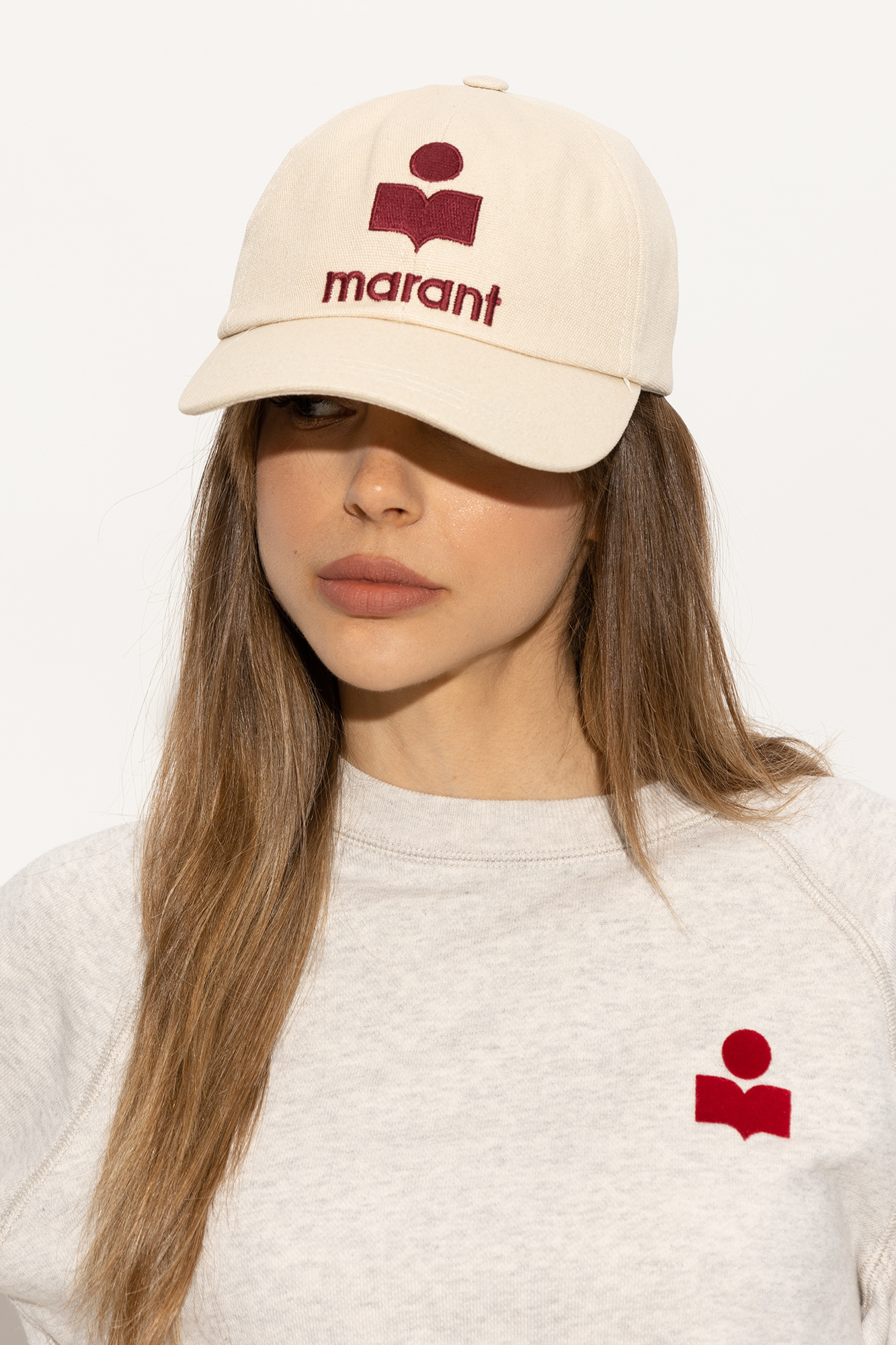Isabel Marant Tyron Logo-embroidered Baseball Cap In White