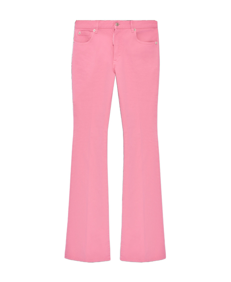 Dsquared2 Mid-rise Flared Jeans In Pink