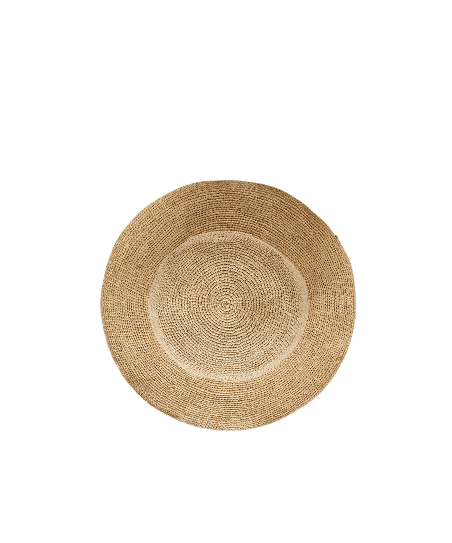 Loro Piana Airi Crochet Straw Bucket Hat In Hay Brown