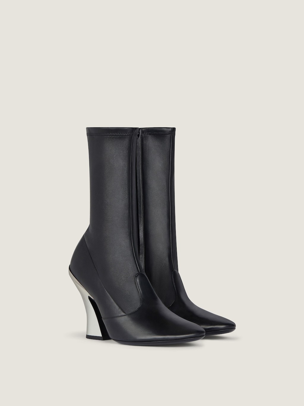 Givenchy Sculpted Ankle Boots In Nappa Leather In Multi
