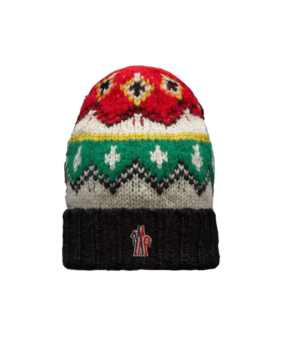 Moncler Alpaca Wool Jacquard Beanie