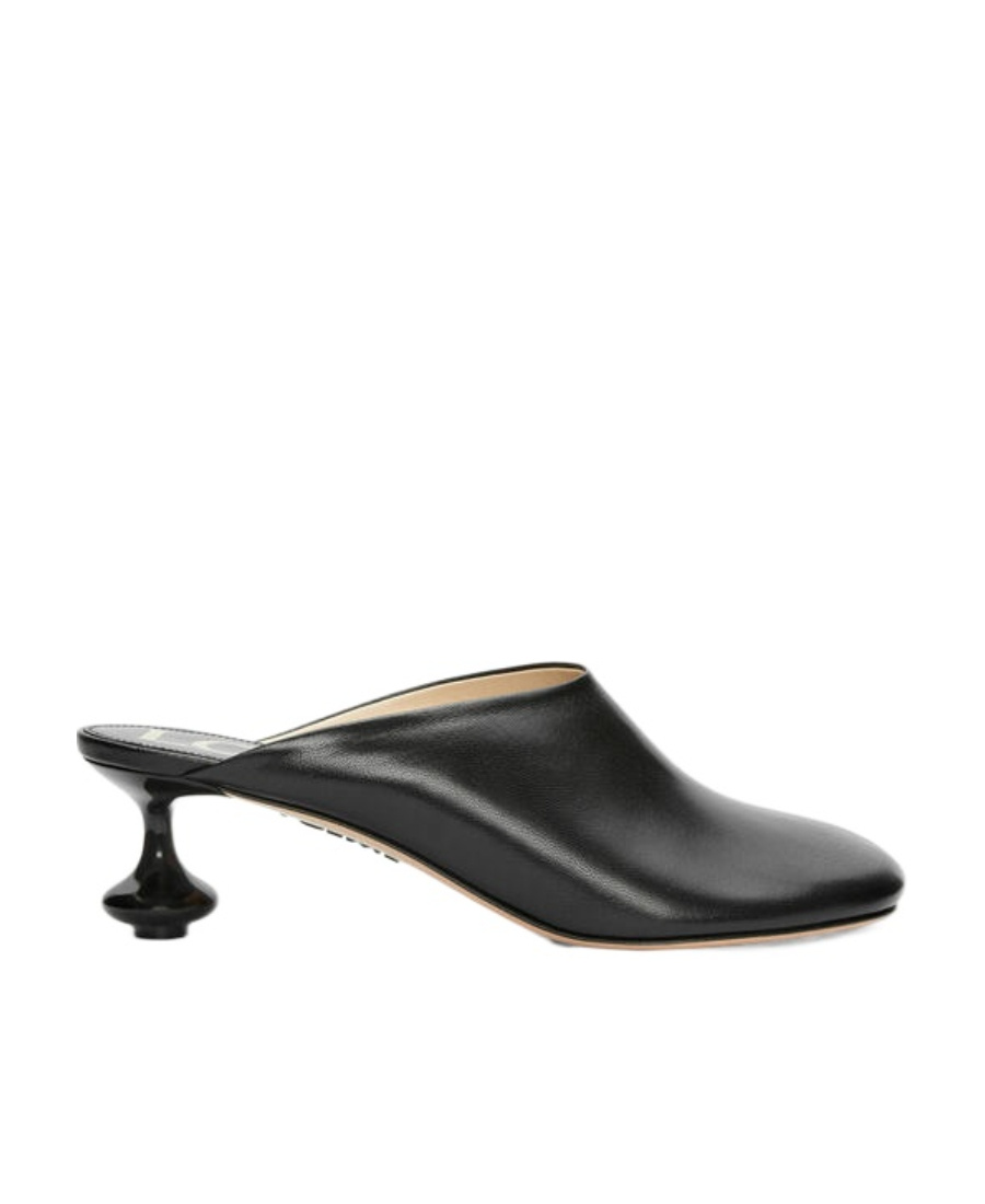 Loewe Women Toy Leather Mules In Black