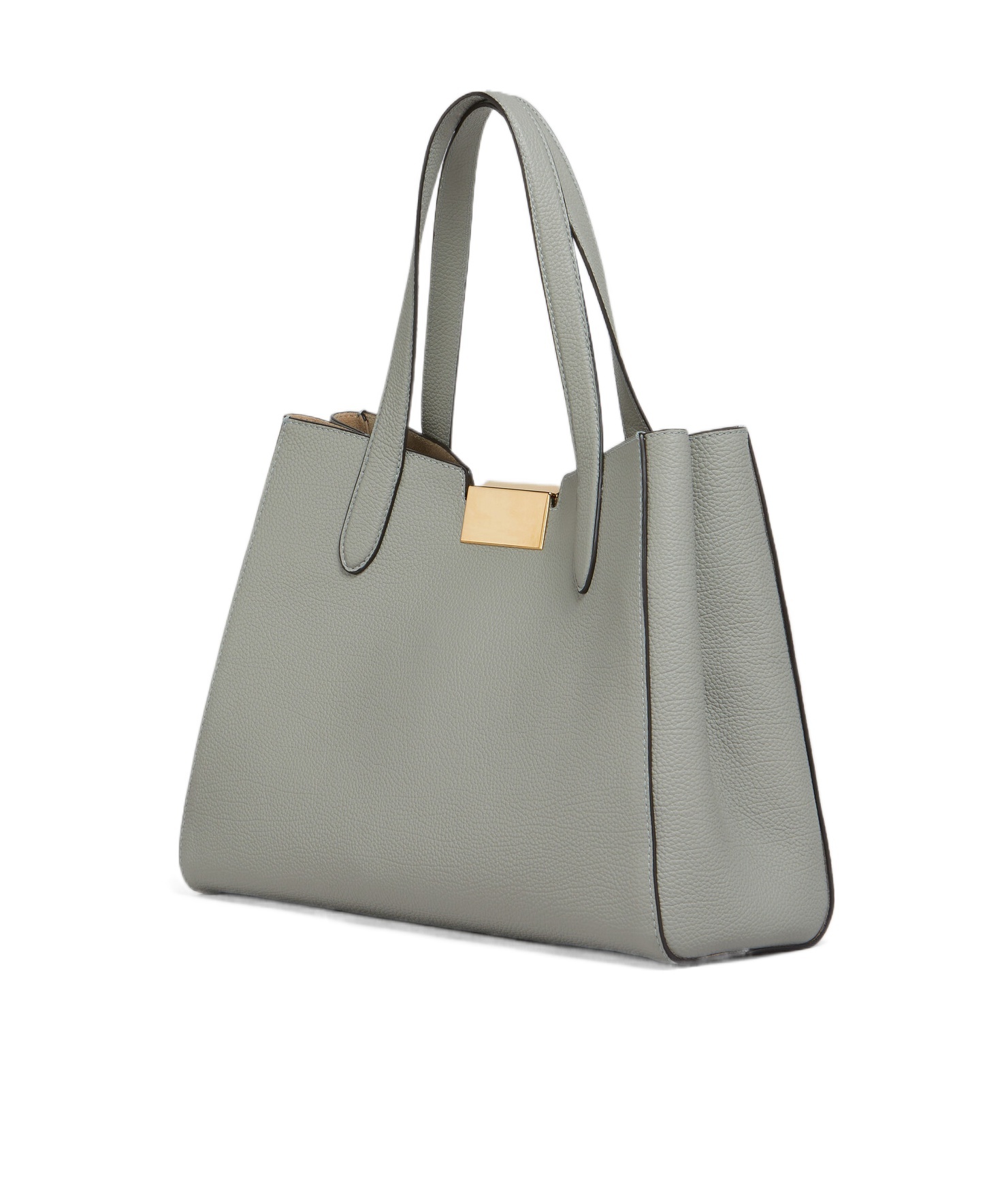 Marni Trunkaroo Small Calfskin Tote Bag In Gray