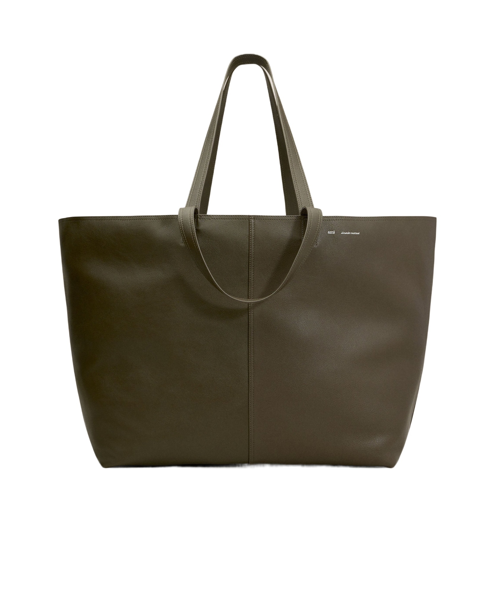 Ami Alexandre Mattiussi Medium One-shoulder Handbag In Green