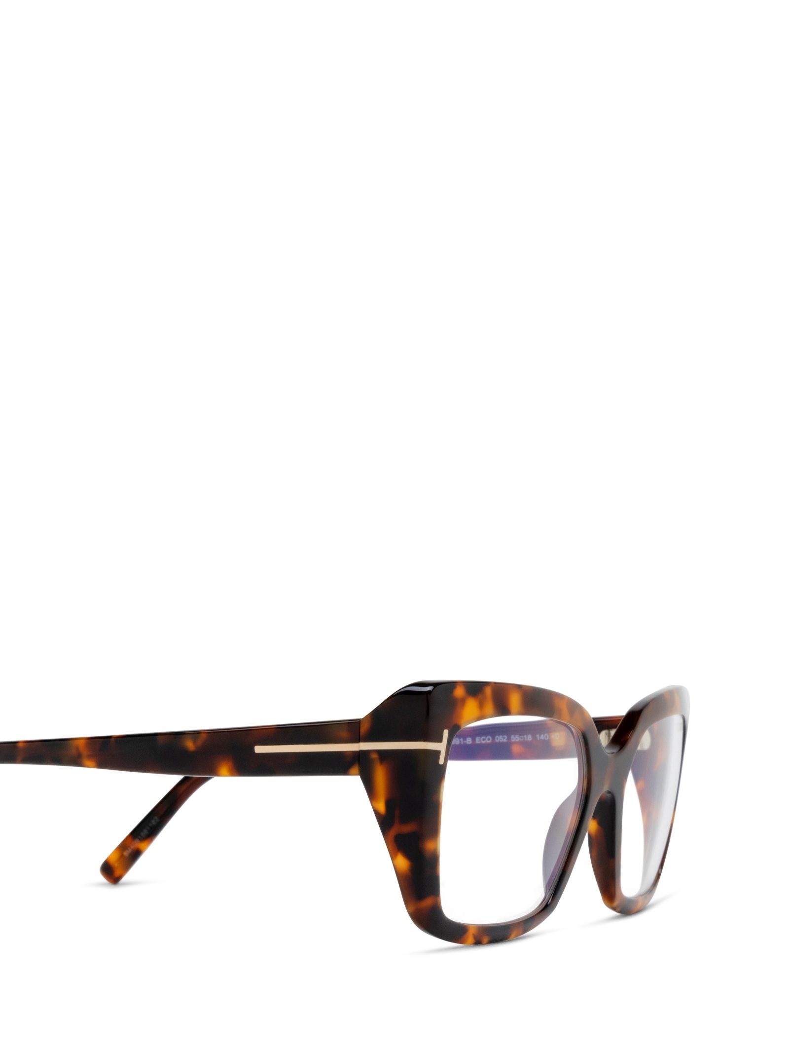 Tom Ford Eyewear Rectangle Frame Glasses In Brown