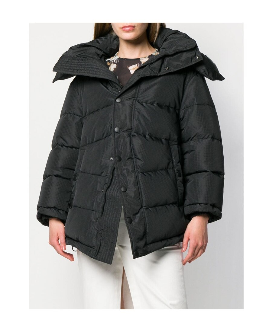 Balenciaga New Swing Puffer Coat In Black