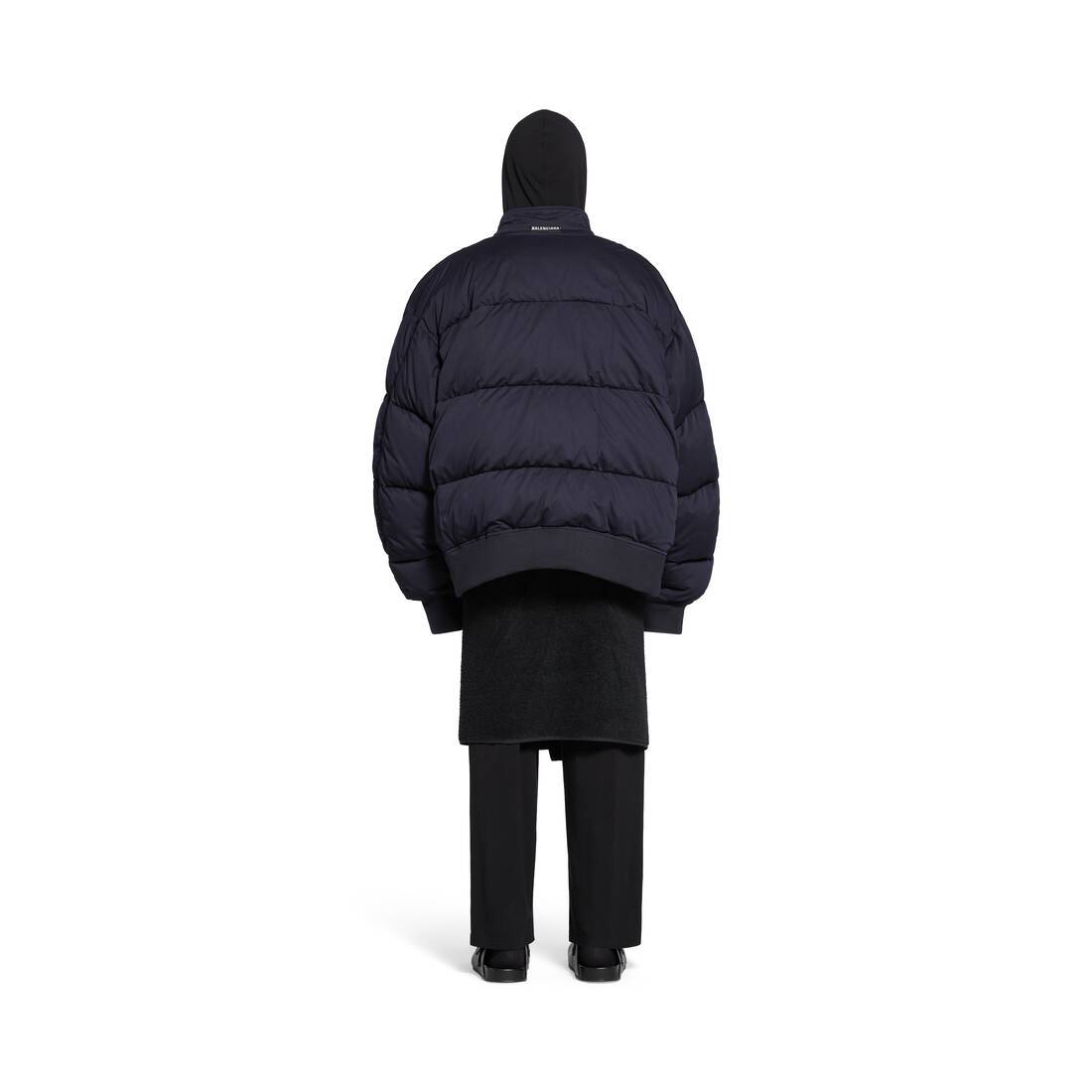 Balenciaga Harrington Cotton Puffer Jacket In Blue