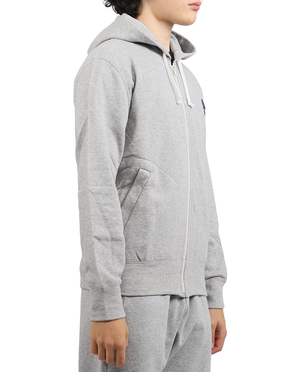 Shop Comme Des Garçons Play Chest Logo Hoodie In White