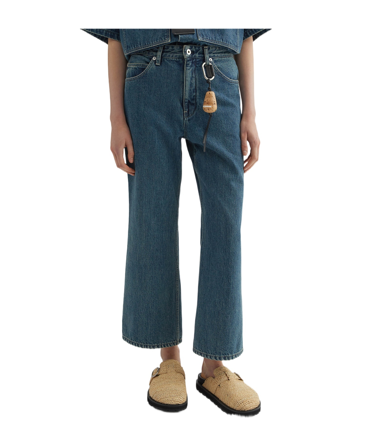 Jil Sander Women Denim Wide-leg Jeans In Blue