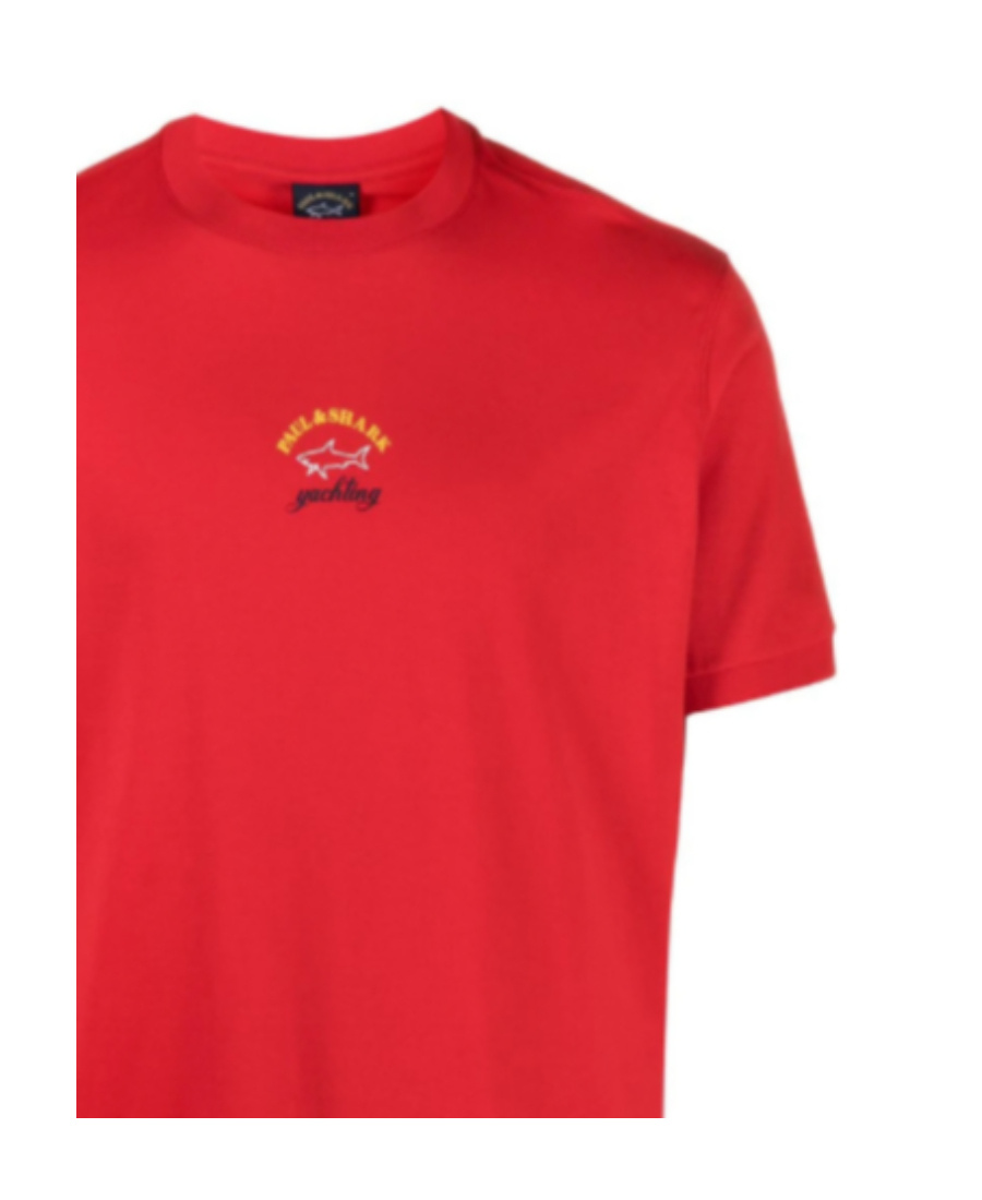 Paul & Shark Front Logo Print T-shirt In Red