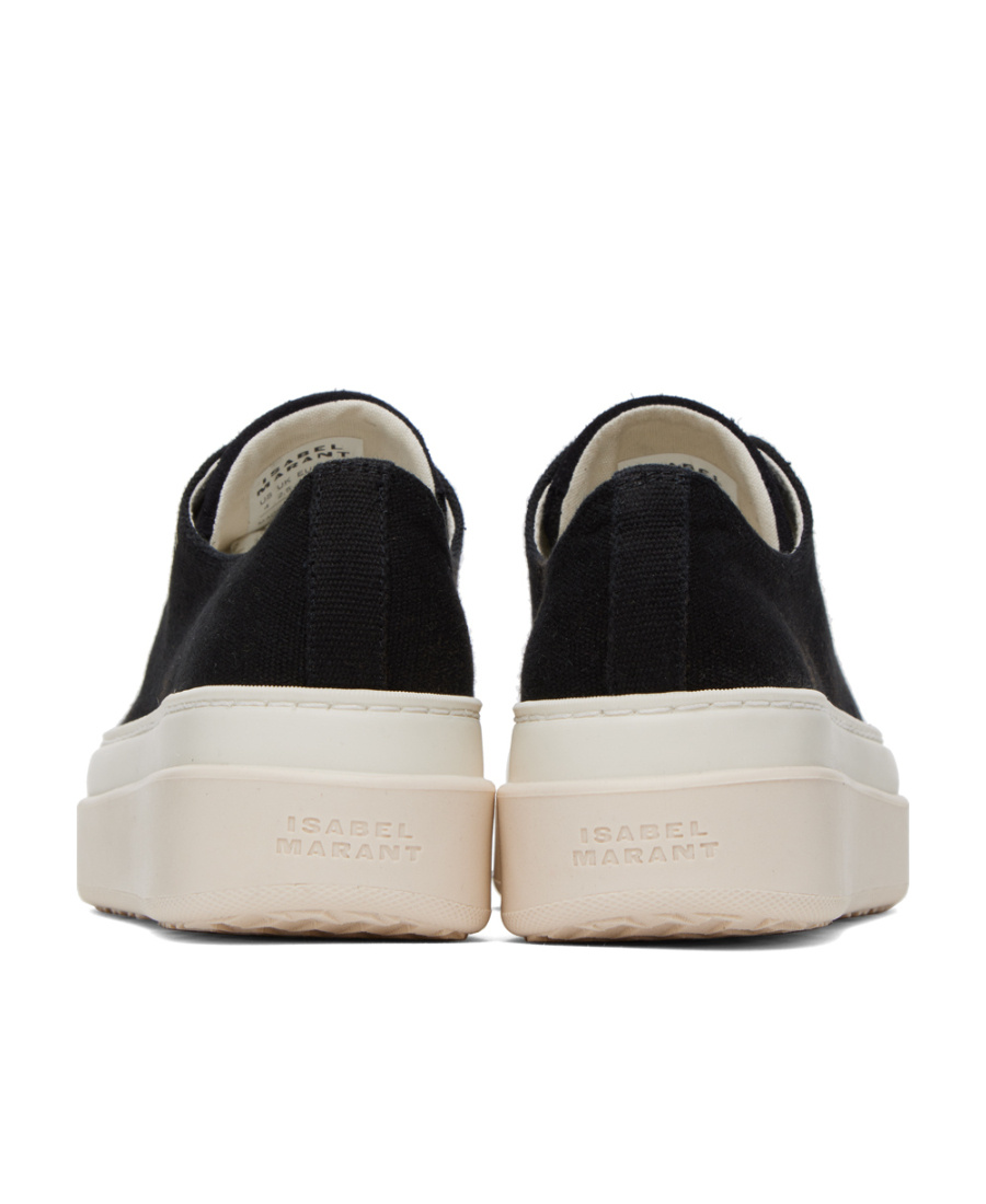 Isabel Marant Round Head Lace-up Casual Shoes In Black