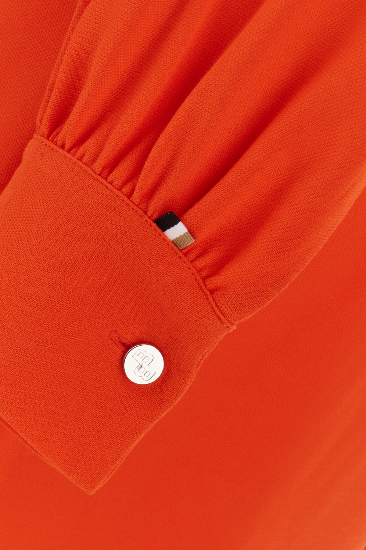 HUGO BOSS TIED-WAIST MIDI SHIRTDRESS 
