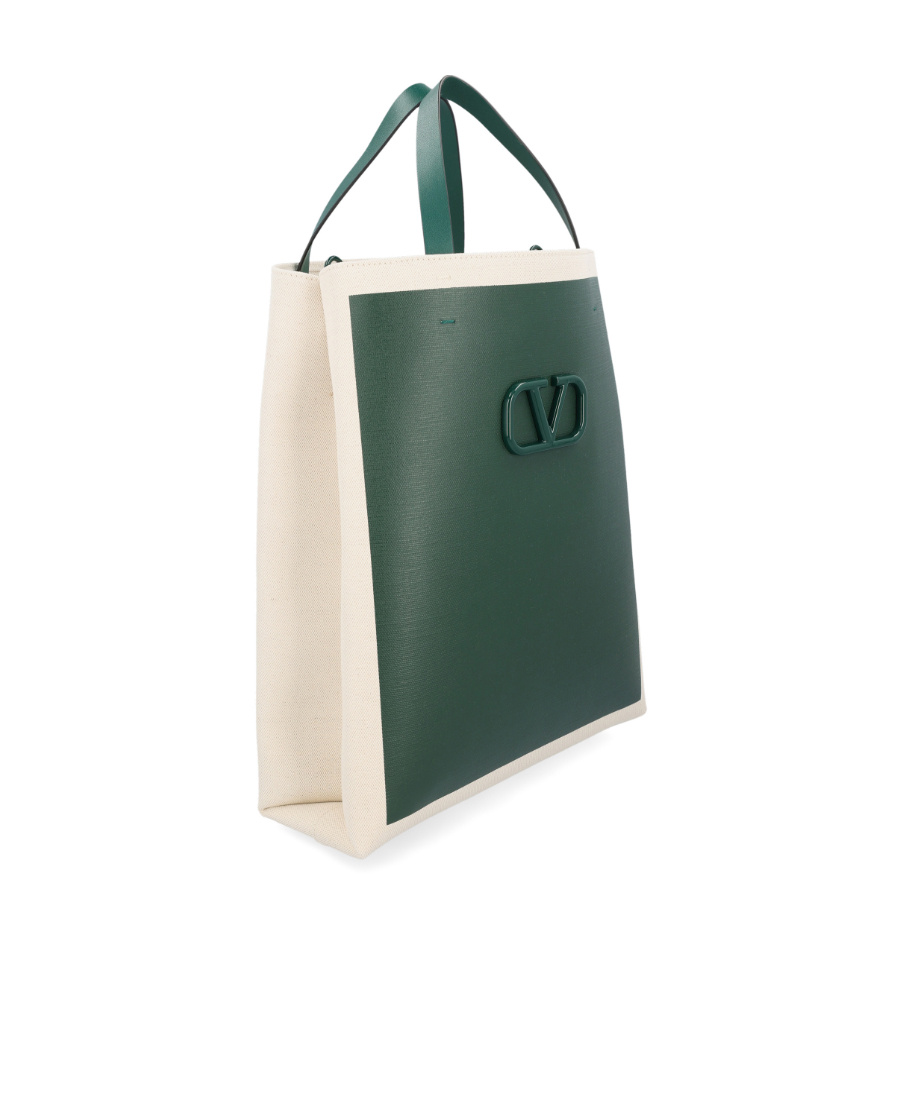 Valentino Vlogo Signature Tote Bag In Green