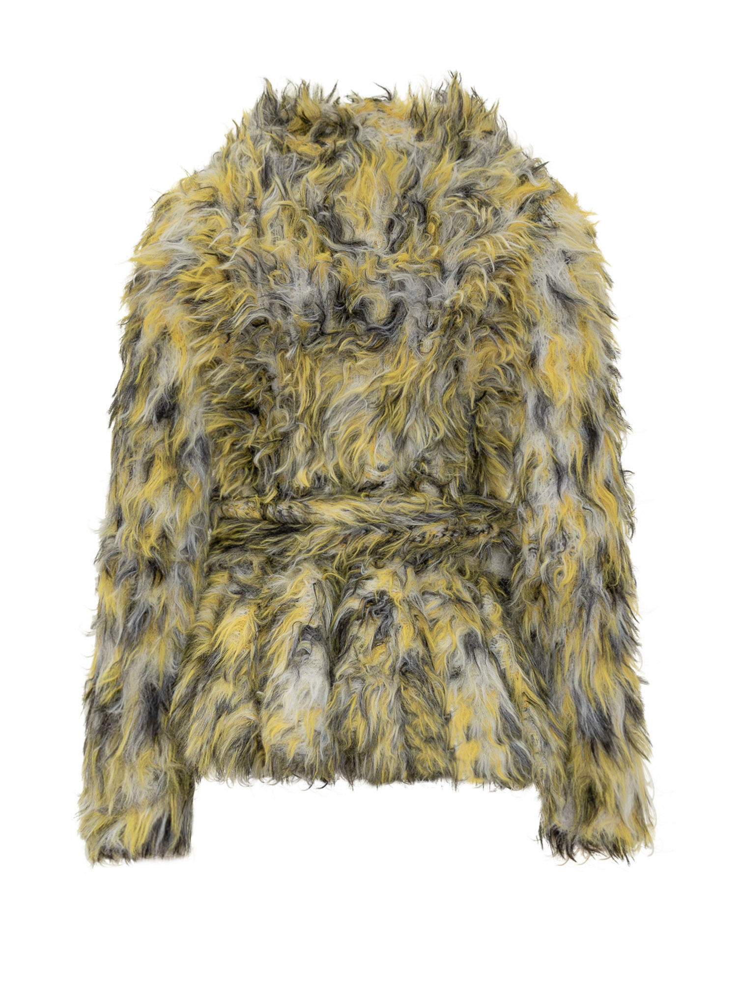 Diesel Multicolor Faux Fur Jacket In Multi